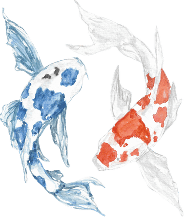 Yin Yang Fish background