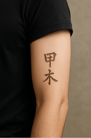 Arm tattoo example