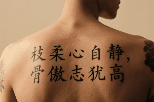 Back tattoo example